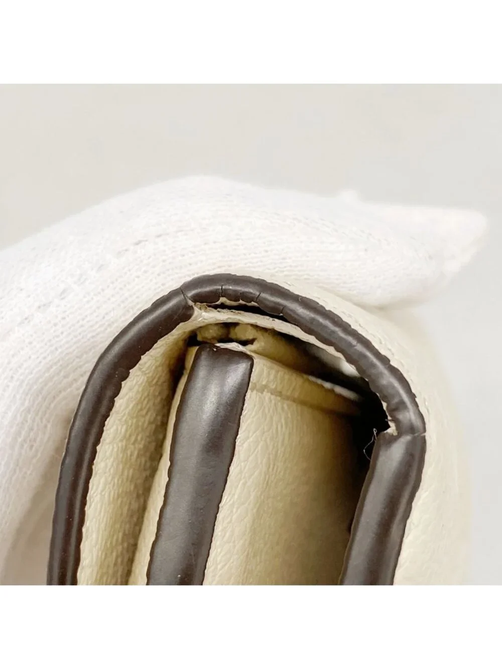 Louis Vuitton Trifold Wallet Monogram Empreinte Portefeuille Victorine Cream
